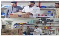 بازدید دوره ای انبار دارویی توسط تیم بحران